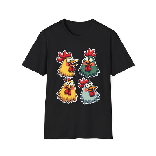 Funny Chickens Expressions T-Shirt