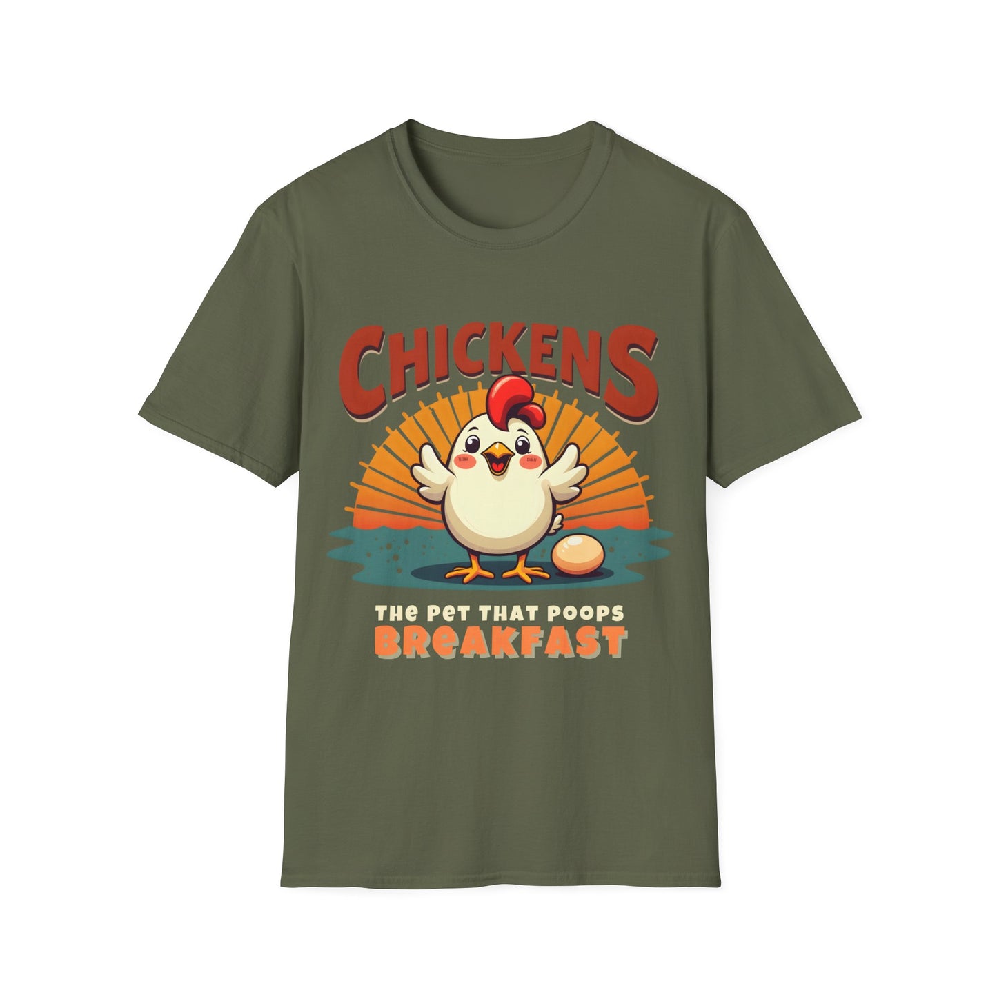 Chicken The Pet That Poops Breakfast T-Shirt