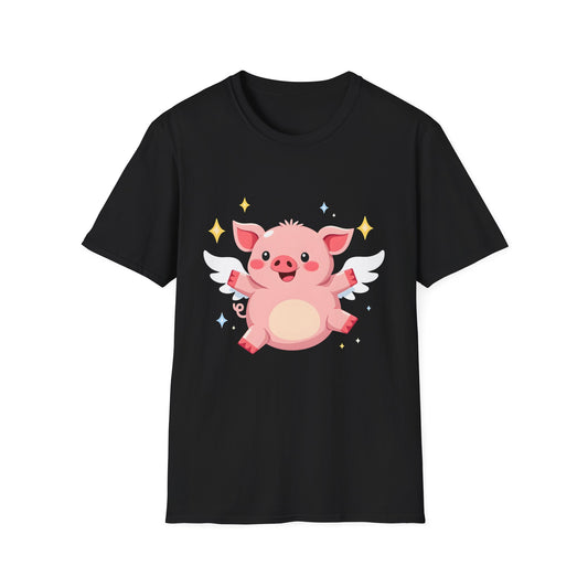 Cute Angelic Pig T-Shirt