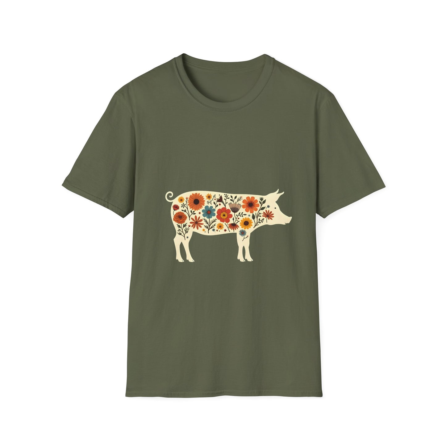 Floral Pig T-Shirt