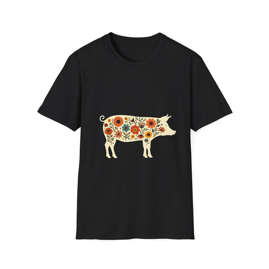 Floral Pig T-Shirt