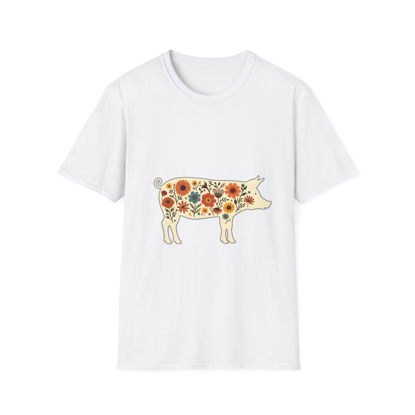 Floral Pig T-Shirt