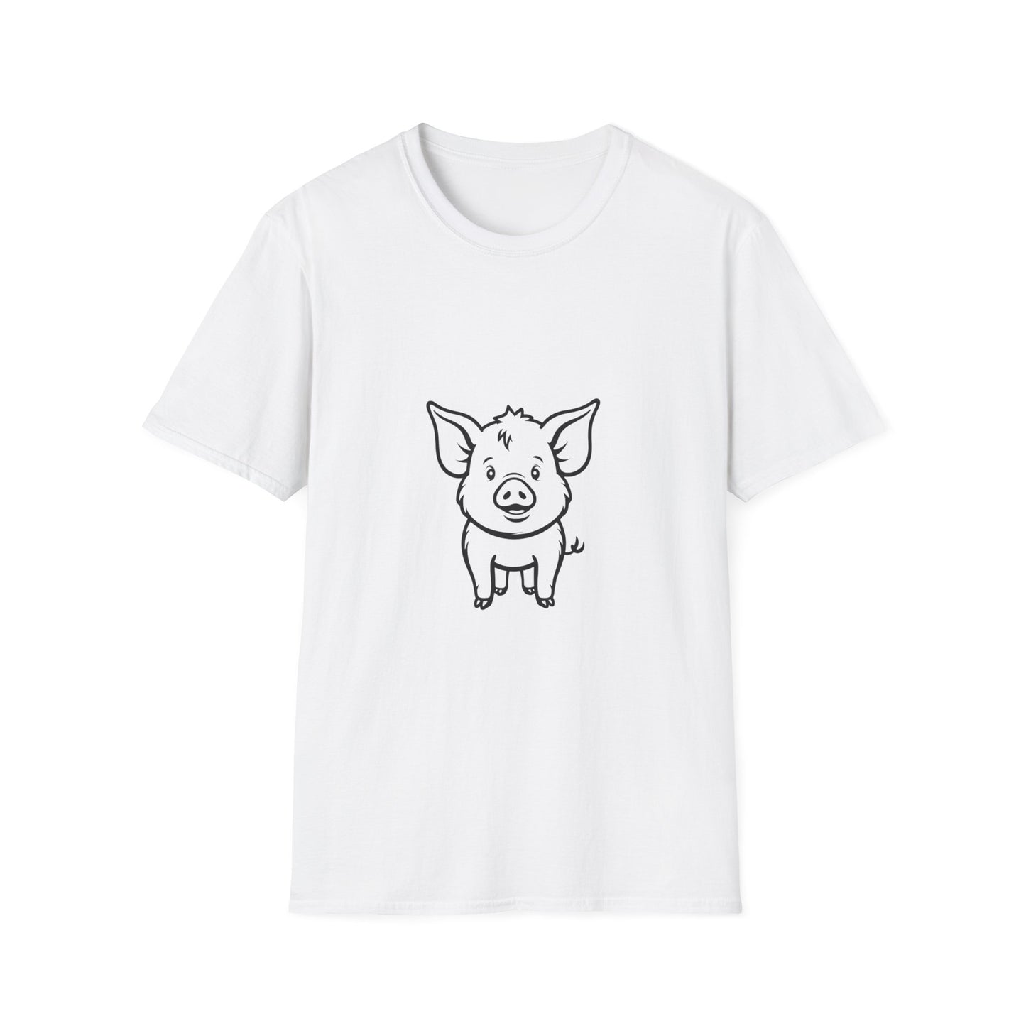 Cute Pig Minimalism T-Shirt